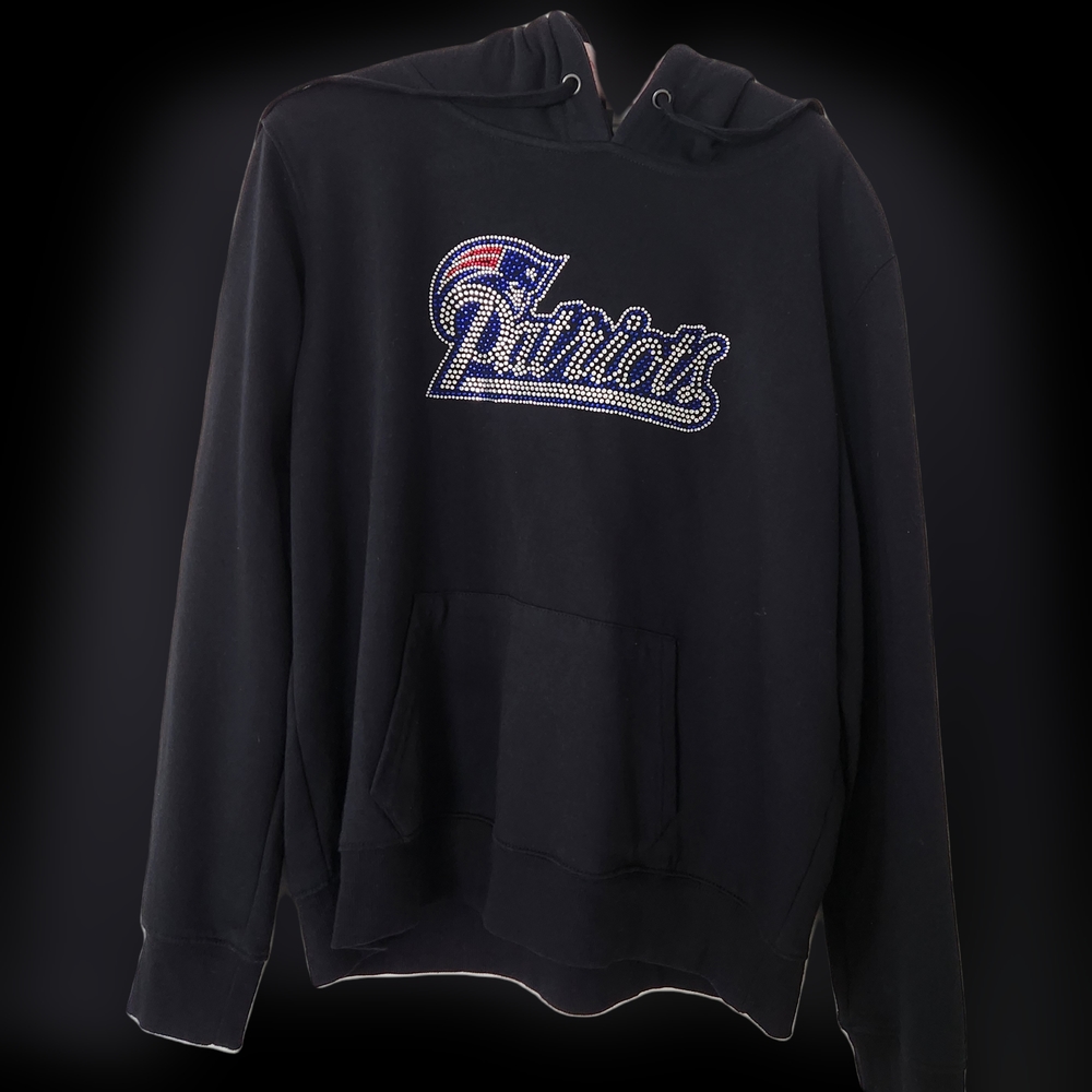 Women's beaded New England Patriots Hoodie XXL
